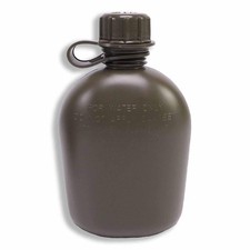 NEW Issue USGI 1QT Plastic Canteen, OD Green USA Made Military Water Bottle picture