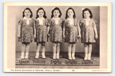 c1936 Dionne Quintuplets Callander Ontario Canada Postcard Quintland Attraction picture