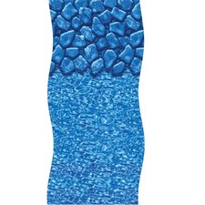 Swim Central 15x30FT Blue Boulder Swirl 48/52IN Oval Above Ground Pool Liner picture