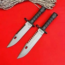 NEW Tactical Straight Knife 7CR17MOV Blade Outdoor Camping Knives Hunting Tools picture