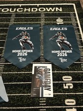 Philadelphia Eagles SGA 9/13/26 2 Miller  Lite Banner Game Day Lot-  picture