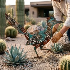 Roadrunner Metal Garden Art Desert Home Decor Southwestern Gift picture