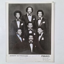 Jackson Southernaires Autographed Promo Photo 1982 Malaco Records Gospel Vintage picture