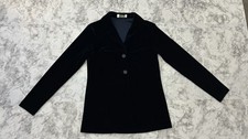 ARK Vintage Blue Velvet Single-Breasted Blazer Small picture