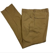 NEW Kroon Men’s 5 Pocket Unhemmed Cotton Chino Pants Brown • 38R picture
