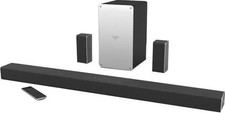 VIZIO 5.1 Channel Soundbar Home Theater w/Subwoofer + 2 Speakers Black/Silver picture