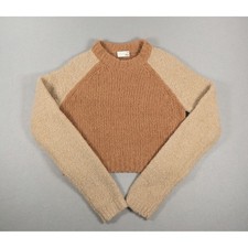 Aritzia Wilfred Free Meridian Sweater Women's L Alpaca Merino Colorblock Cropped picture