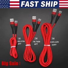 Heavy Duty Micro USB Fast Charger Data Cable Cord For Samsung LOT Android HTC LG picture