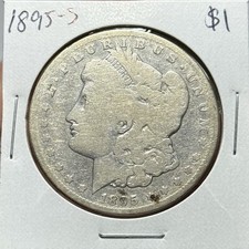 1895-S $1 Morgan Silver Dollar - Better Date picture