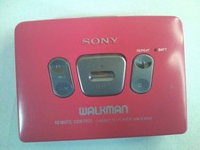 Sony WM-EX622 Walkman Cassette Player Pink Auto Reverse Remote Fully Functional picture