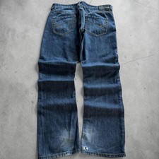 2000's Y2K billabong indie sleaze euro denim style embroidered faded jeans 36/32 picture