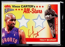 2002 Fleer Platinum #VC-TM Vince Carter / Tracy McGrady  /250 picture