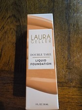 Laura Geller Double Take Liquid Foundation - Light - Full Coverage 1 fl oz NIB picture
