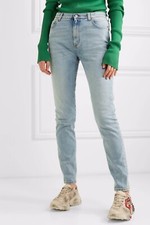 NWT Gucci Strawberry Guccify & Leopard Light Wash Skinny Jeans Size 26 $1300.00 picture