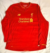 Liverpool FC 2016-2017 New Balance Home Kit Jersey Long Sleeve Red 3XL NWOT YNWA picture