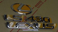 04-06 OEM NEW LEXUS LS430 CHROME REAR TRUNK EMBLEM KIT 2004 2005 2006 picture