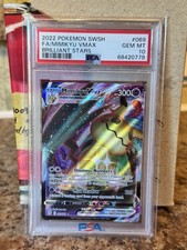 2022 POKEMON SWORD & SHIELD BRILLIANT STARS #069 FULL ART/MIMIKYU VMAX PSA 10 picture