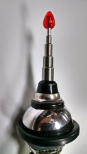 Radio Antenna Red Tip Hirschmann Style AM FM Retractable fits VW Karmann Ghia picture