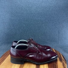 Vtg NOS Sears Easy Flex Oxfords Sz 11D Derby Blucher Dress Shoes Burgundy USA picture