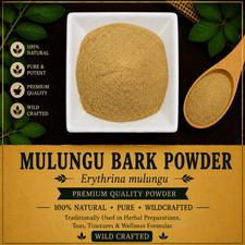 Mulungu Bark Powder Erythrina mulungu Wild Crafted Herbal Powder | USA Ship picture