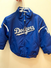 Vintage Majestic Los Angeles Dodgers MLB Full Zip Jacket Blue/White Size 24M picture