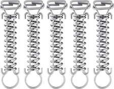 iCover 5pcs Stainless Steel Springs with Stopper D Ring, for Pool Safety Cover picture