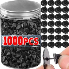 1000Pcs PVC Rubber Pin Backs Butterfly Clutch Backings Holder Tie Tacks Keepers, picture