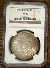 1878-S Morgan $1 Dollar 7TF Rev of 78 NGC MS63 .900 Fine picture