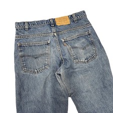 Vintage Levis Blue Jeans Denim 32 Mens Medium Wash 26 Inseam Orange Tab picture