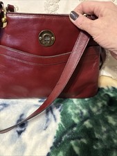 1970’s Vintage Etienne Aigner Handmade Leather Handbag – Burgundy/Oxblood picture