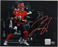 Joe Burrow Cincinnati Bengals Signed 8x10 Standing In The Pocket Spotlight Photo picture