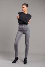 Toxik3 Women's High Waist Skinny Jeans - Grey picture