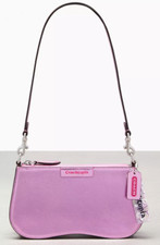 🩷Coach Small Wavy Shoulder Bag - CU873 Metallic Pink Coachtopia Leather - NWT picture