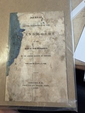 antique 1838 Journal of the Proceedings of the Grand Lodge New Hampshire Concord picture