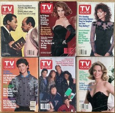 TV GUIDE Magazine LOT of 6 VTG Issues January - June 1987 GOOD/VG CONDITION picture