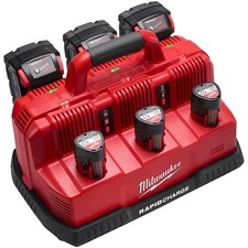 Milwaukee 48-59-1807 M18 & M12 Rapid Charge Station ((3) M18 & (3) M12 Packs) picture