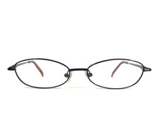 Vintage Valentino Petite Eyeglasses Frames 5496 0Q48 Black Red Oval 49-15-130 picture