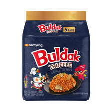 Samyang Buldak Truffle Spicy Instant Ramen Noodles, 5 Pack, 4.58 oz Bags. picture
