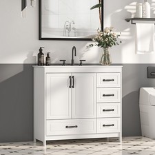 Bathroom Vanity Cabinet with Ceramic Sink Combo Bathroom Cabinet Set with Drawer picture