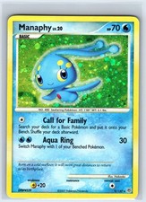 Manaphy 9/130 SWIRL Holo Rare Diamond & Pearl Pokemon Near Mint picture