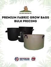 5/10/20/30/45/50/65/100/150/200-400 Gallon Grow Bags, Bulk Pricing, Black, Tan picture