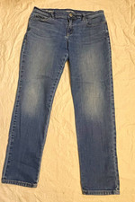 Liz Claiborne Women's Blue Medium Wash Denim Skinny Jeans Solid Regular picture