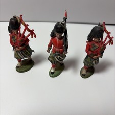 Set of 3 Vintage Britains Ltd Scottish Highland Band Toy Soldiers picture
