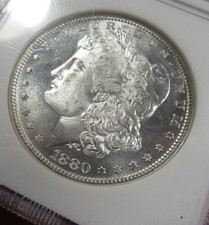 1880-S $1 NGC MS66. Frosty white ultra gem Morgan dollar. Pretty (1026050) picture