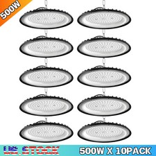 10 Pack 500W UFO LED High Bay Light Shop Industrial Commercial Factory Warehouse picture