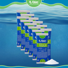 Rx Clear 68% Calcium Hypochlorite Super Chlorine Pool Shock 12 x 1 lb Bags picture