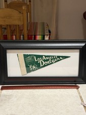 Vintage 1950-1960s Los Angeles Dodgers MLB Baseball Mini Felt Pennant 3.5