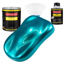 Restoration Shop Teal Green Metallic Acrylic Enamel Quart Kit, Auto Paint picture