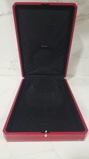 Authentic Cartier Large Necklace Presentation Box Red Jewelry Case12 X 8 ½ X 2 ½ picture