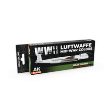 AK Interactive Real Colors WWII Luftwaffe Mid-War Colors Set (Set of 8) picture